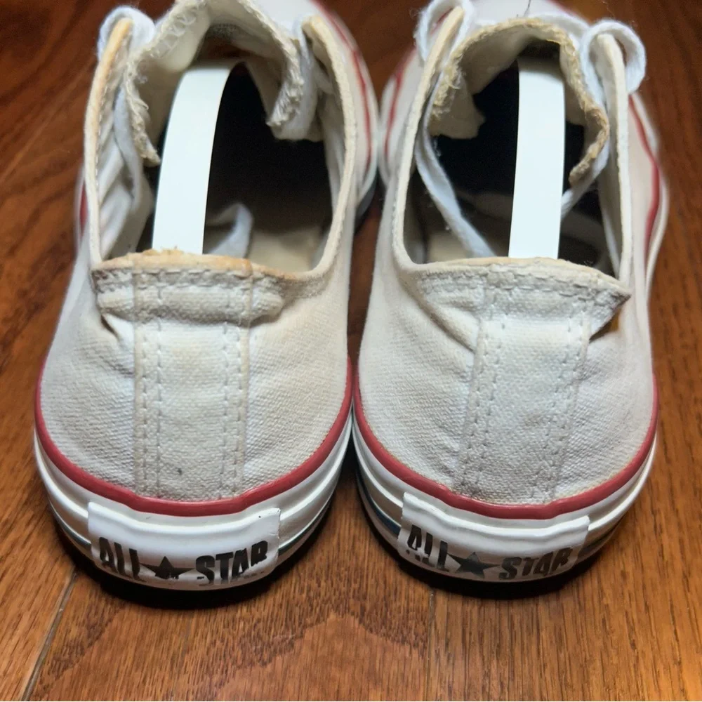 Converse Cream and Red Sneakers - Picture 5 of 7